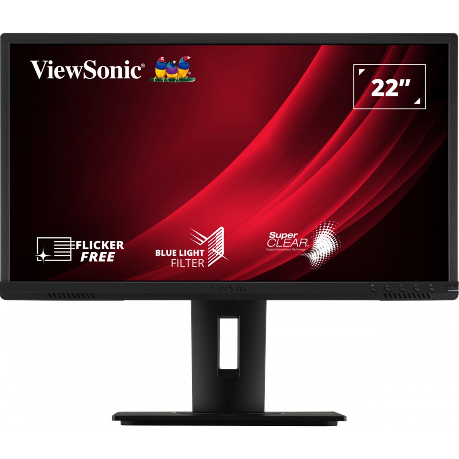 Viewsonic VG2240 22 Inch Full HD Monitor, Widescreen, 60Hz, 5ms, VGA, HDMI, DisplayPort, USB 3.2, Speakers, Height Adjust, Pivot, Swivel-PCR Business Solutions Ltd